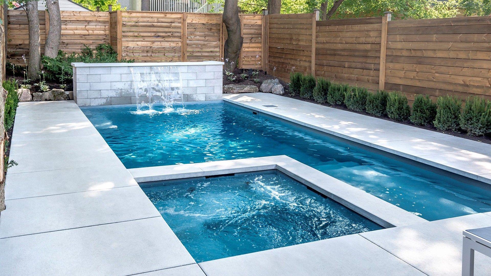 Fiberglass swimming pool & Jacuzzi